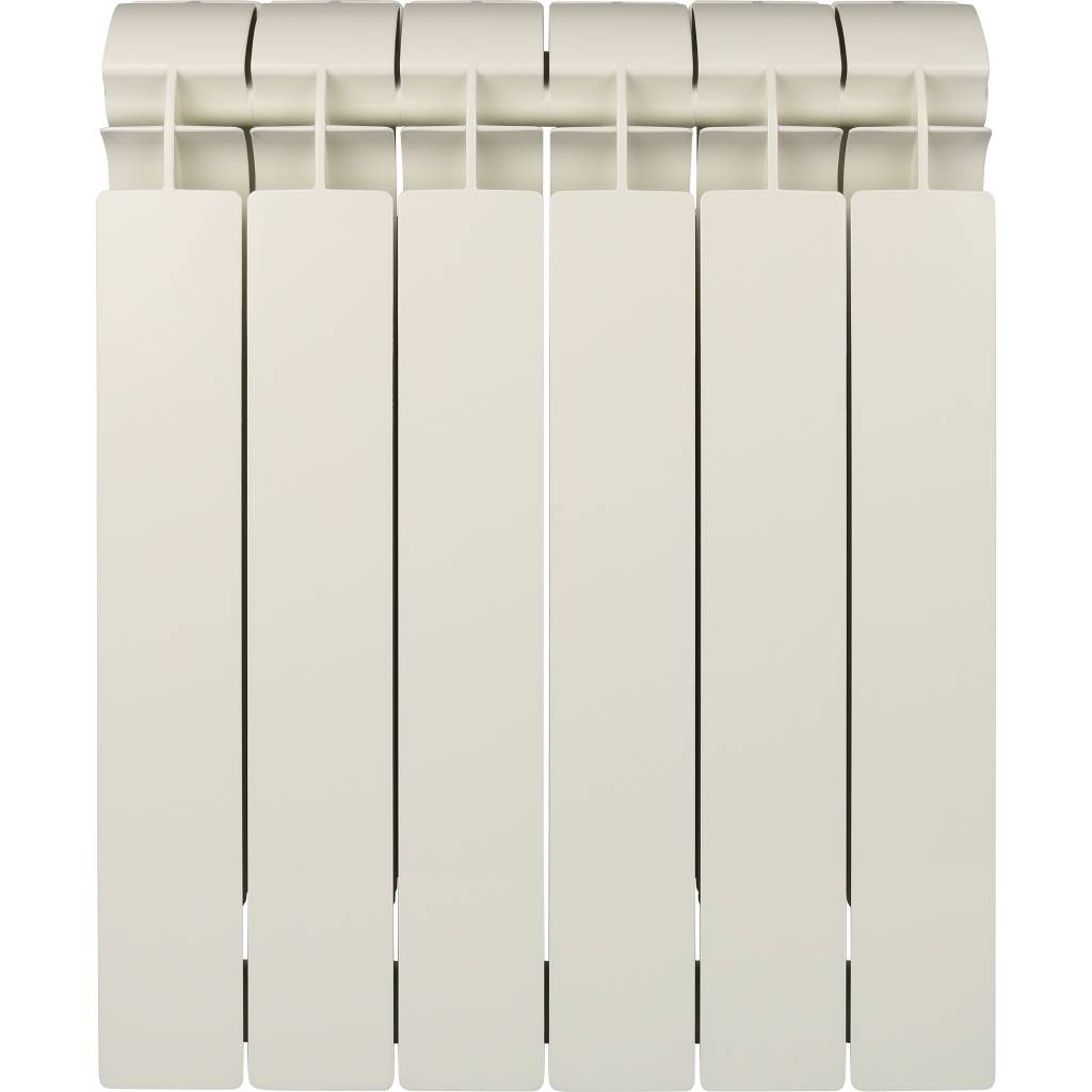 Радиатор биметаллический Global STYLE PLUS 500 6 секций боковое подключение (белый RAL 9010)