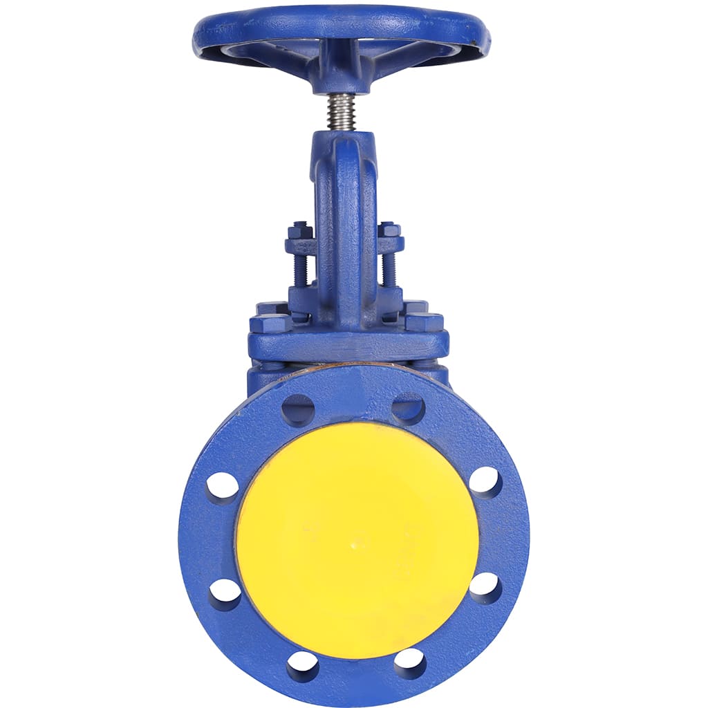 Клапан запорный ZETKAMA 215A Ду80 Ру16 фланцевый из чугуна, 215A080C01