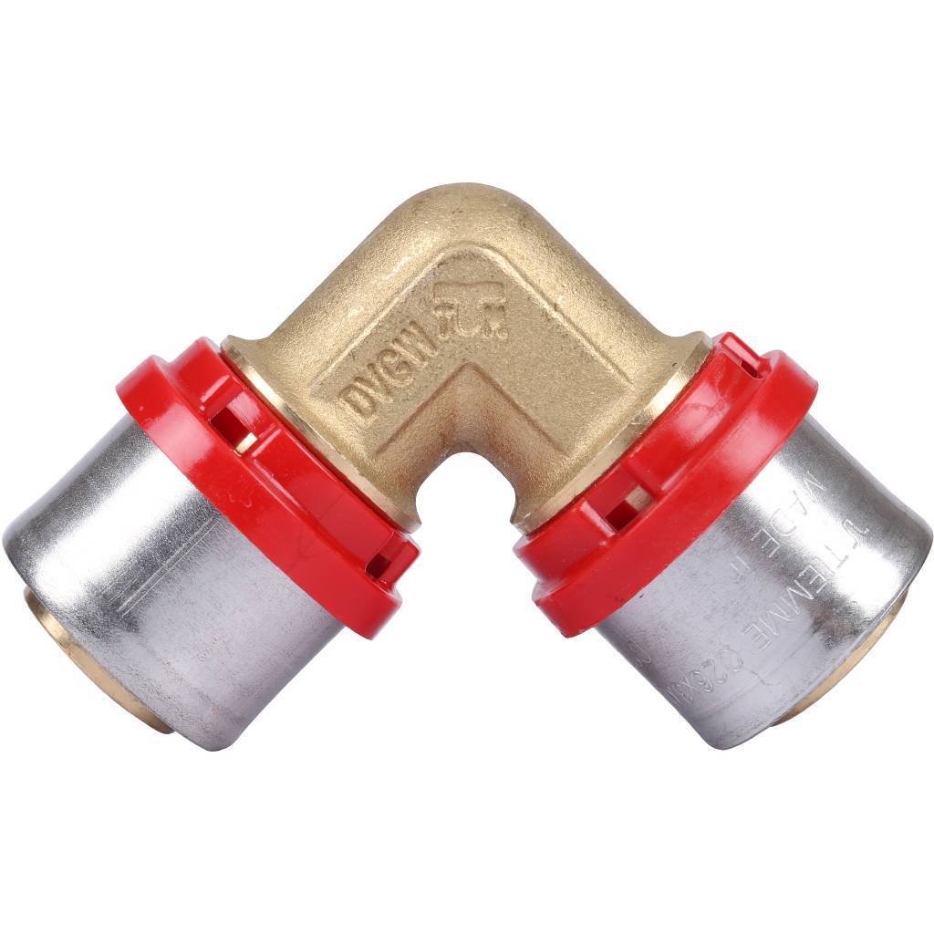 Угольник TIEMME  26x26 для металлопластиковых труб прессовой, 1650003