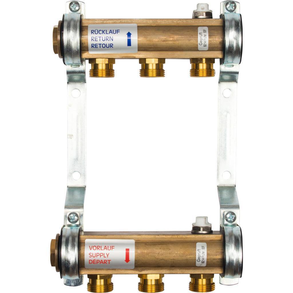 Коллектор для радиаторной разводки Watts HKV/A-3, 10004540