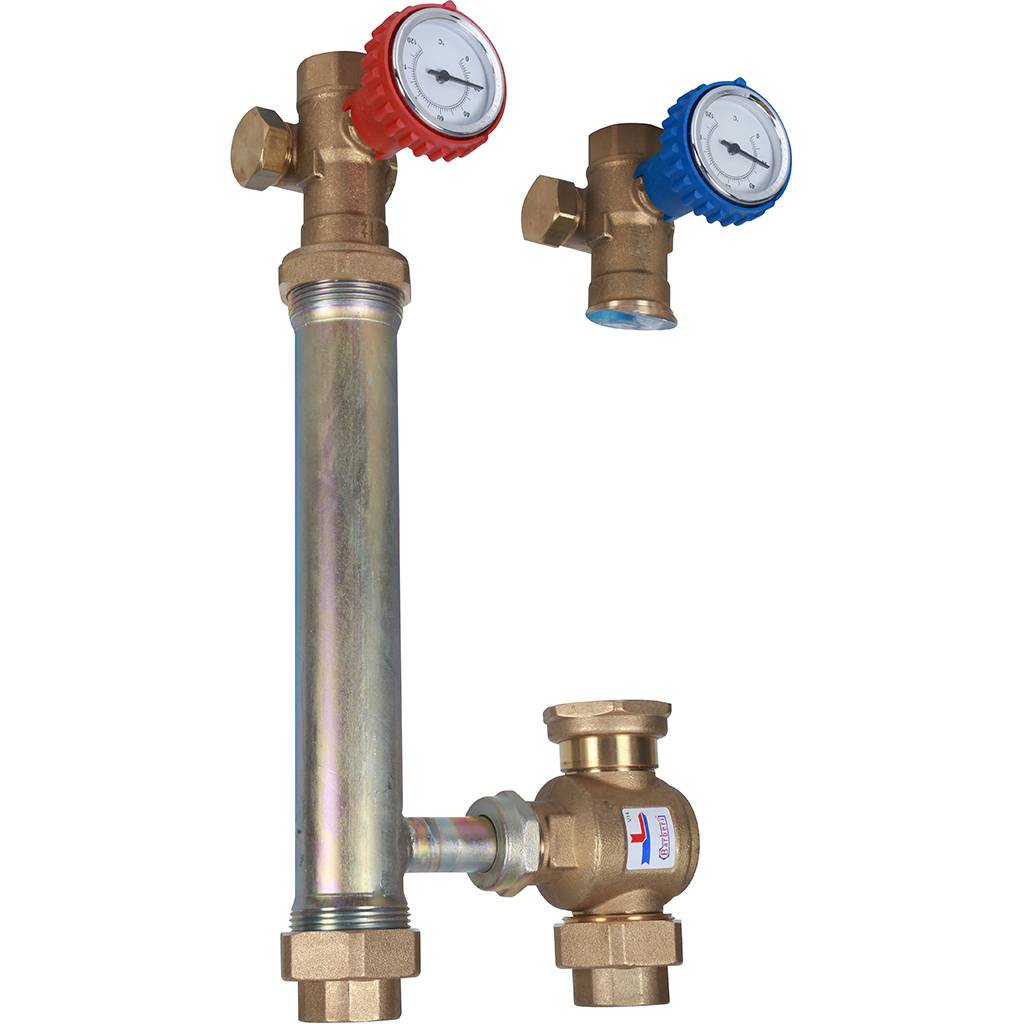 Насосная группа STOUT SDG-0014 для твердотопливных котлов 1 без насоса, SDG-0015-002501