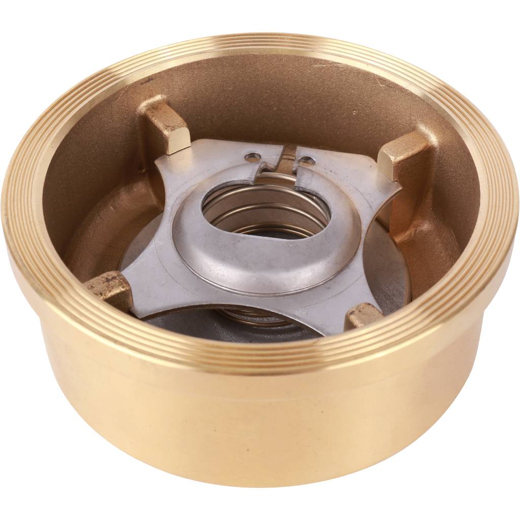 Клапан обратный осевой Tecofi Ду65 Ру16 межфланцевый из латуни, CA7441-0065