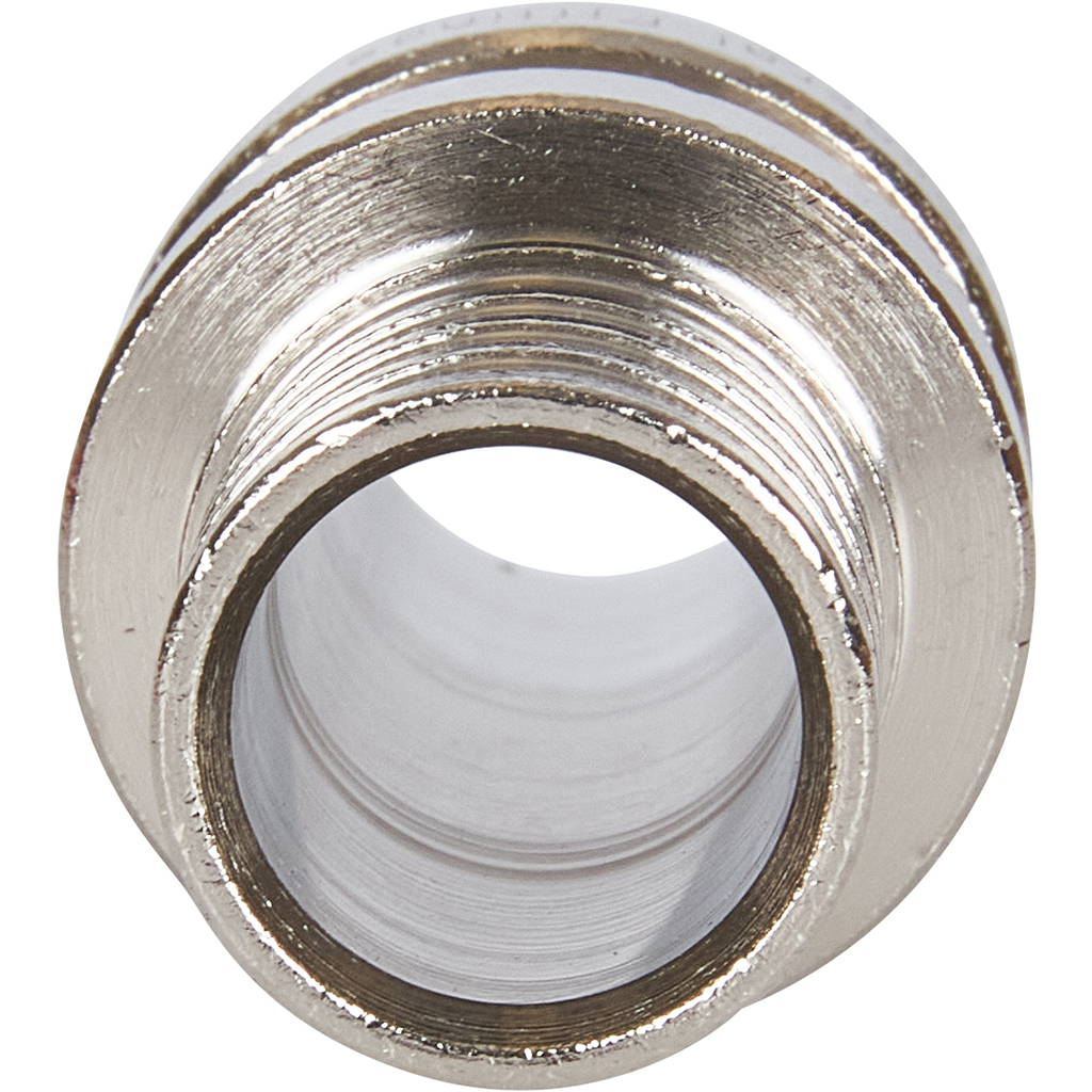 Муфта соединительная равнопроходная STOUT 20х2,0 никелированная для труб из сшитого полиэтилена аксиальный