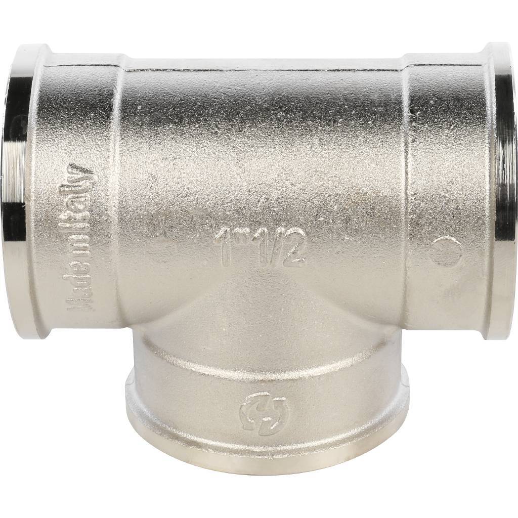 Тройник STOUT ВВ никелированный 1 1/2, SFT-0020-000112