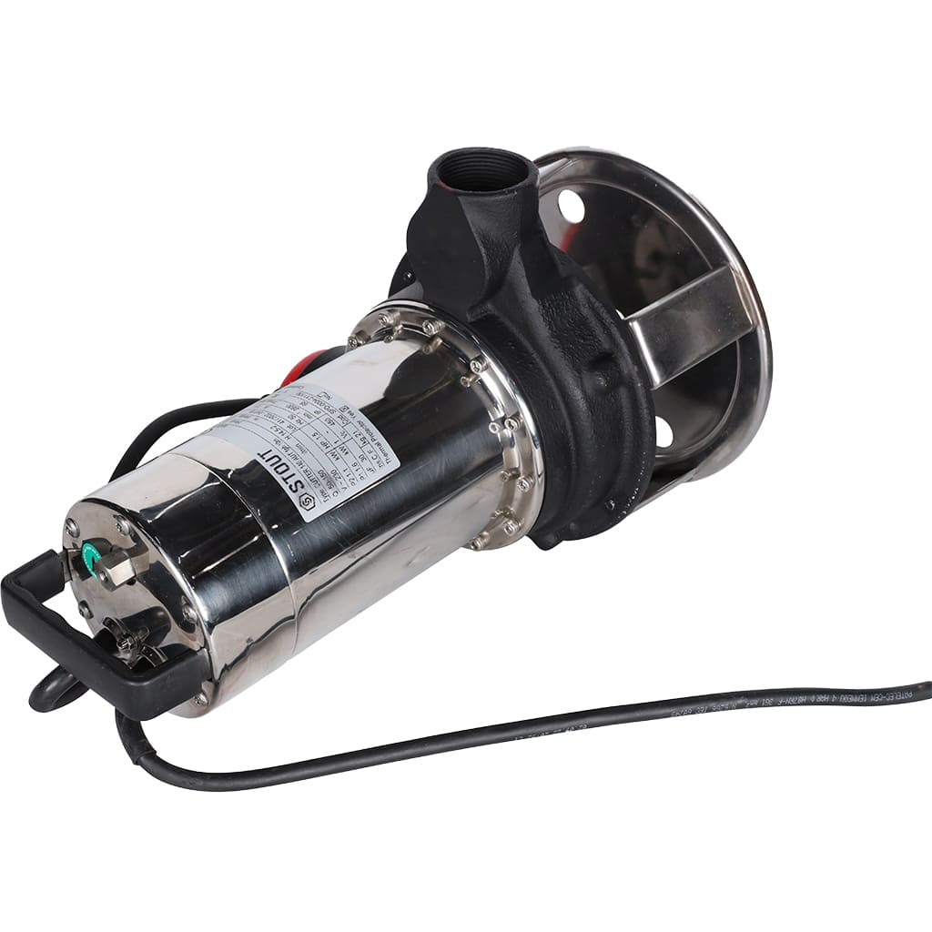 Насос дренажный STOUT с режущим механизмом и поплавком, корпус-чугун, кабель 10 м, 230V, Q=150 л/мин, H= 17 м, SPD-0004-211100