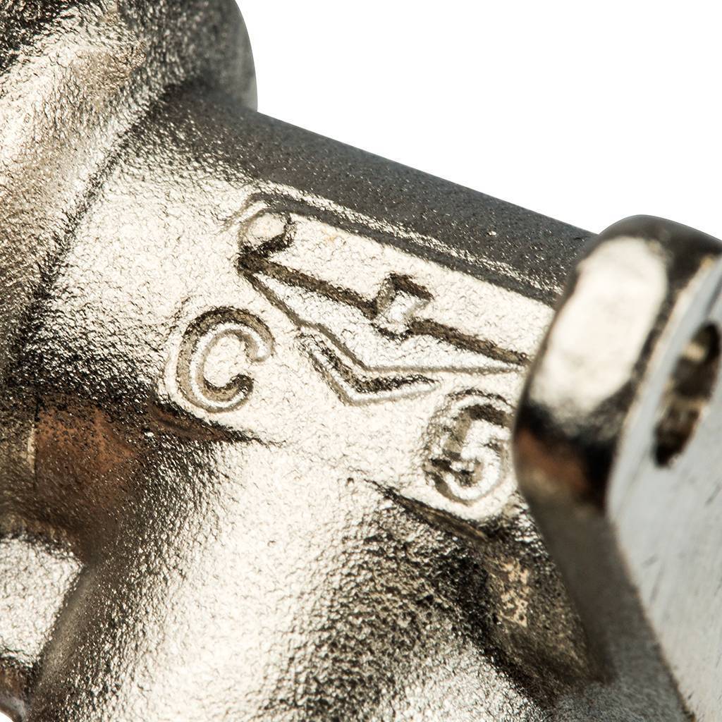 Уголок 90 с креплением Prandelli Multyrama (20х2,0х1/2) для металлопластиковых труб винтовой, 103.10.52.0