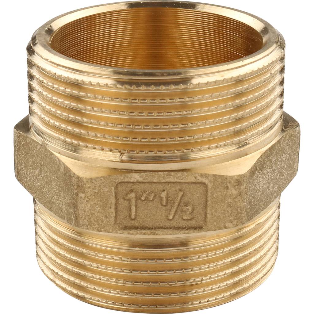 Ниппель HH TIEMME 1 1/2х1 1/2 для стальных труб резьбовой, 1500088