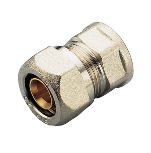 Муфта TIEMME с внутренней резьбой (20х2.0х1/2) для металлопластиковых труб винтовой, 1600016