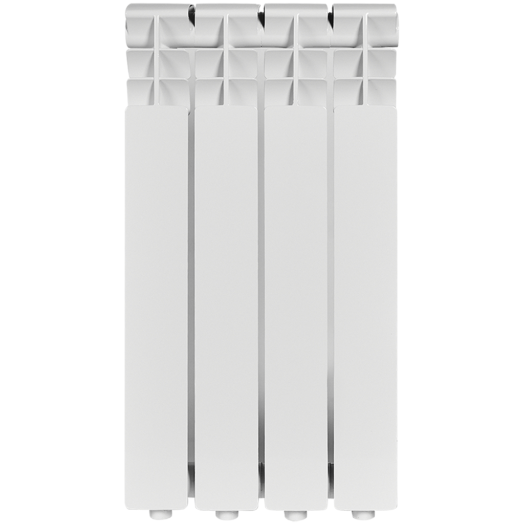 Радиатор алюминиевый ROMMER Optima 500 4 секций боковое подключение (RAL9016), RAL-0210-050004