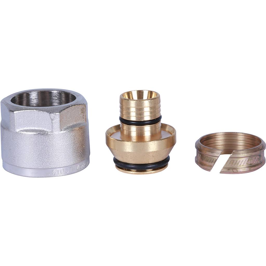 Фитинг компрессионный STOUT евроконус евроконус для труб PEX-AL-PEX 20х2,9х3/4, SFC-0026-202934