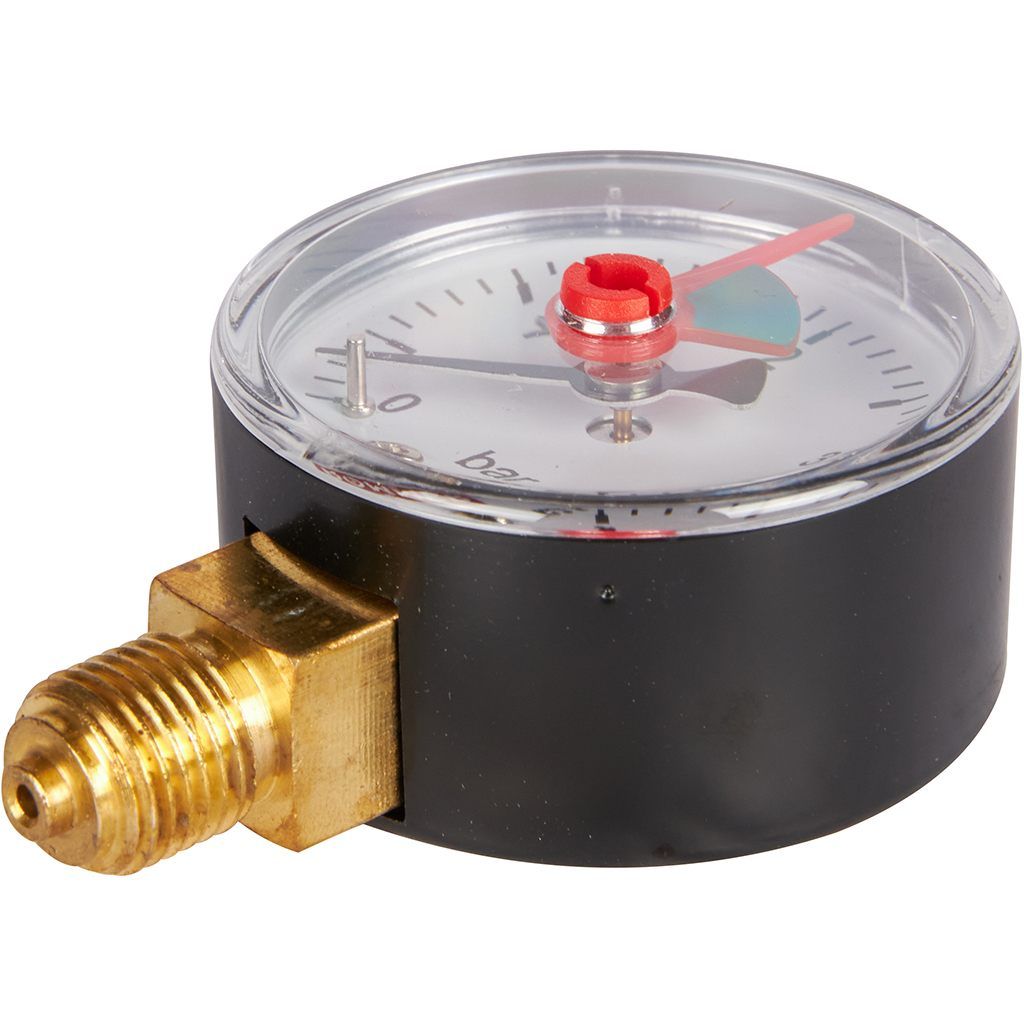 Манометр радиальный ROMMER 50 мм с указателем предела 1/4