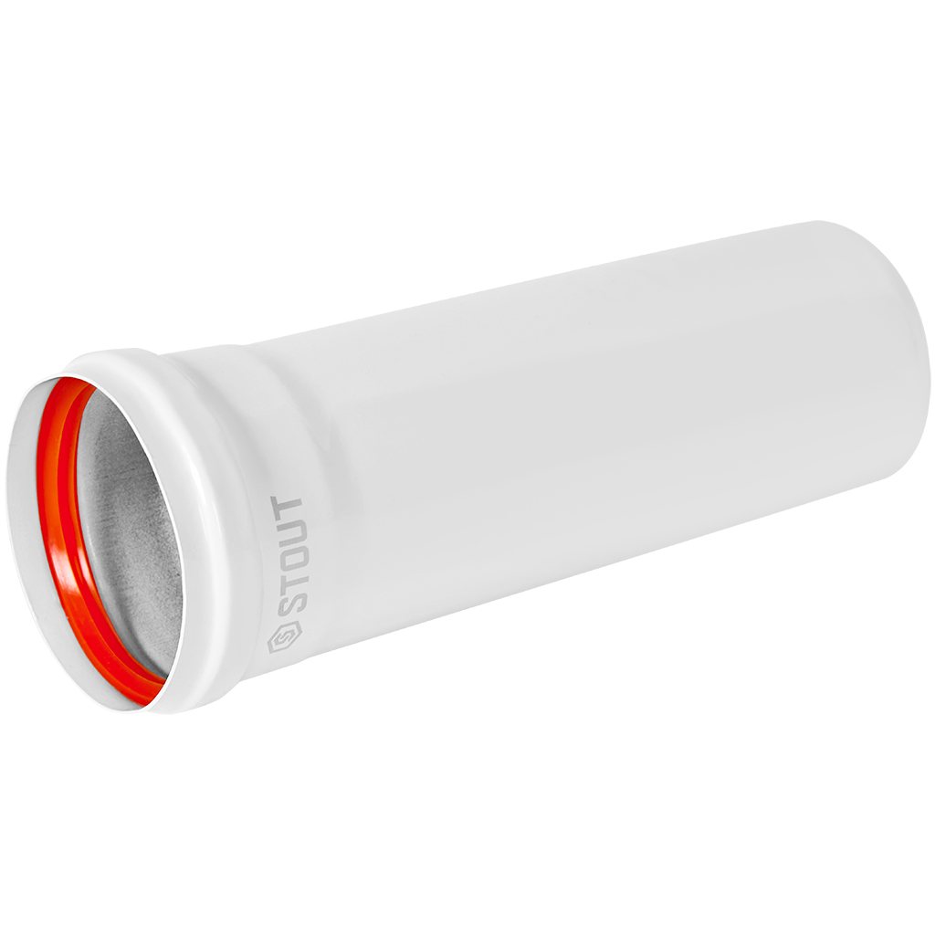 STOUT SCR-0080-000250 STOUT Удлинитель дымохода традиц. D80(п-м), L250, SCR-0080-000250