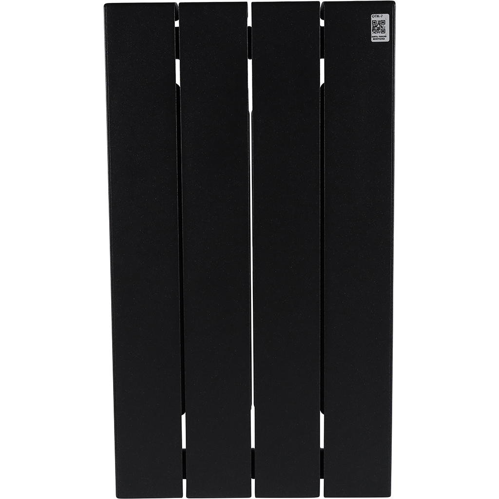 Радиатор биметаллический RIFAR SUPReMO 500 4 секции боковое подключение (цвет Антрацит), 4RS50-4-AN