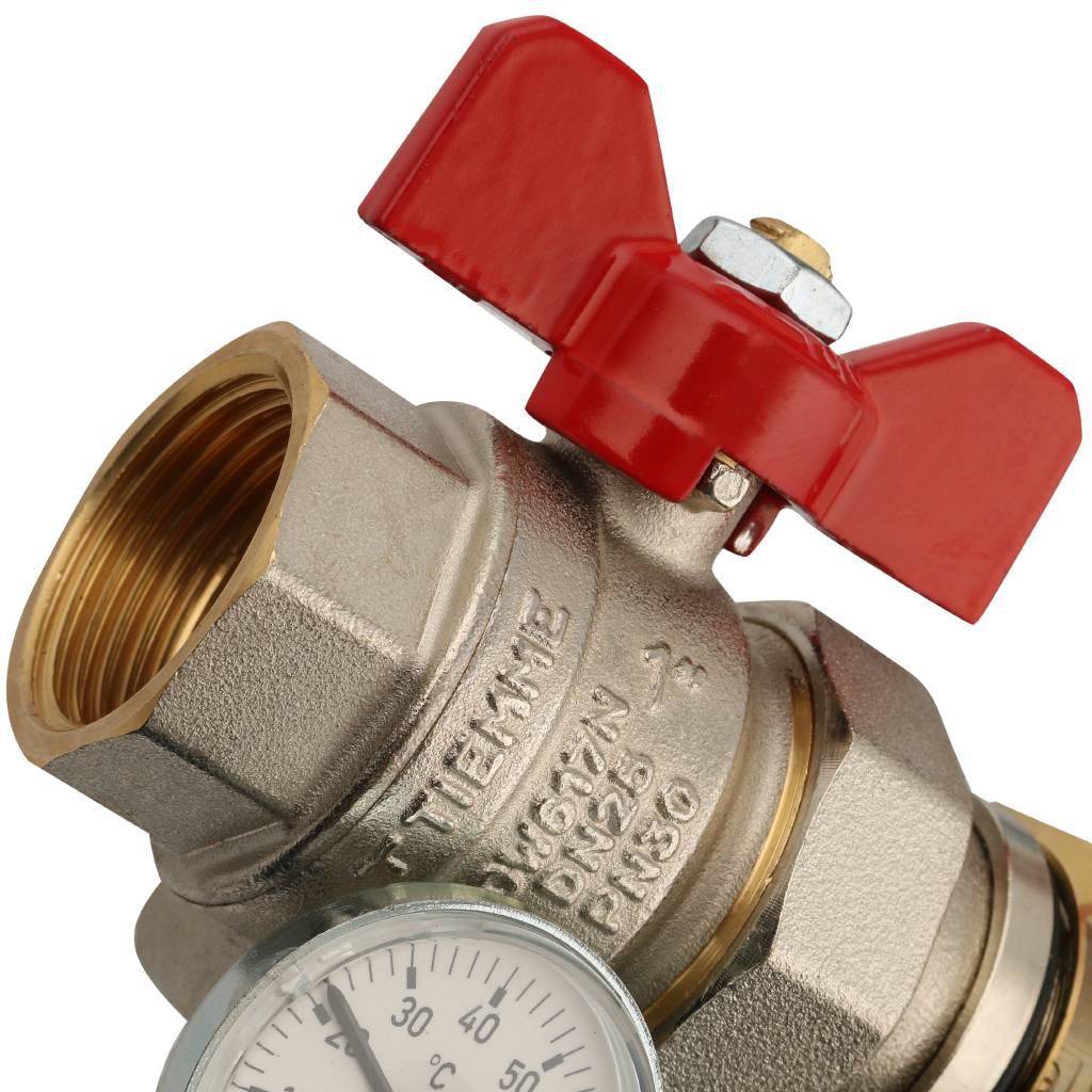 Коллектор в сборе с расходомерами на 12 выходов TIEMME 1х3/4 ЕК, 3870018(3871G060512)