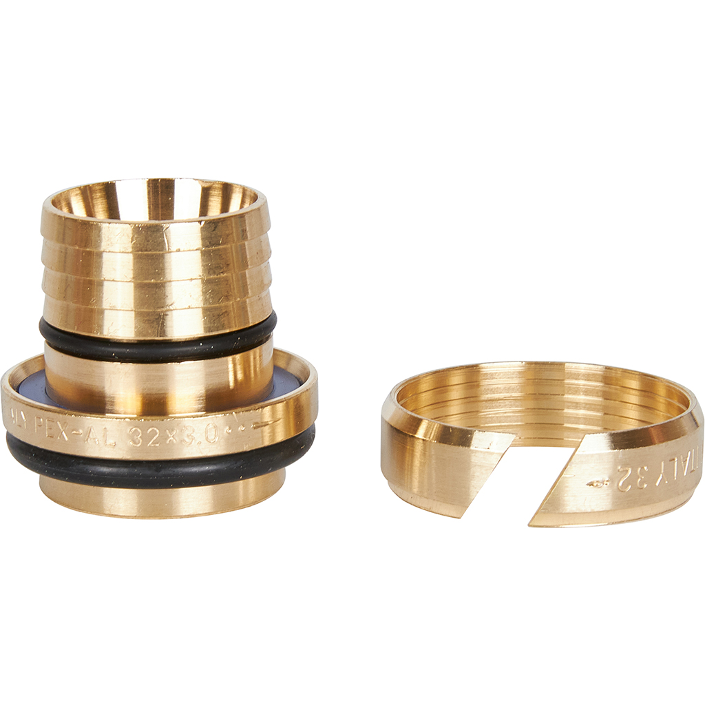 Переходник STOUT с наружной резьбой 1 х32 для металлопластиковых труб винтовой, SFS-0001-000132