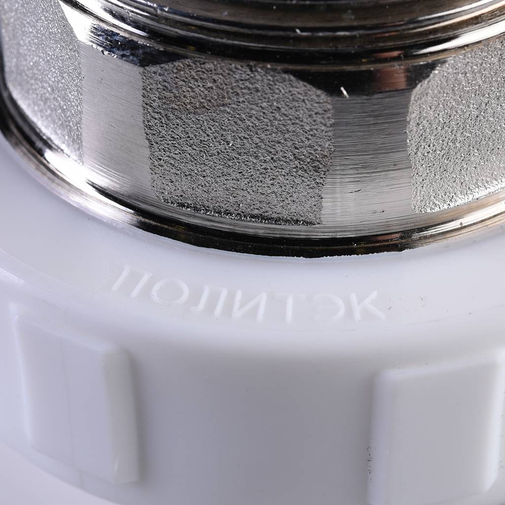 Тройник Политэк 40x1 1/4 с наружной резьбой для полипропиленовых труб под сварку (цвет белый)