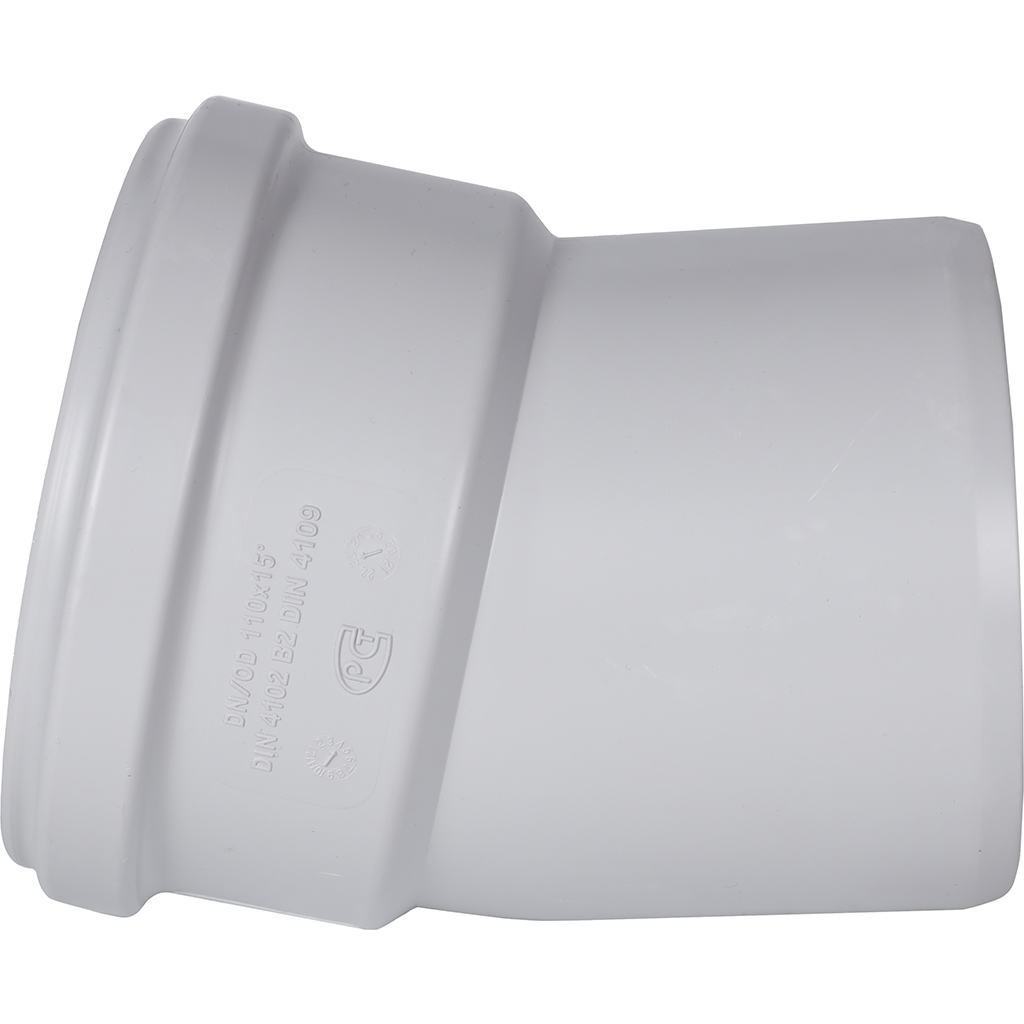 Отвод канализационный бесшумный STOUT D110х15°, SKB-0008-011015