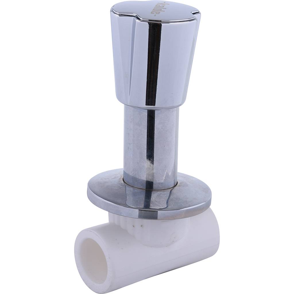 Вентиль Kalde c хромированной ручкой трилистник d=25, 3242-vlk-250002