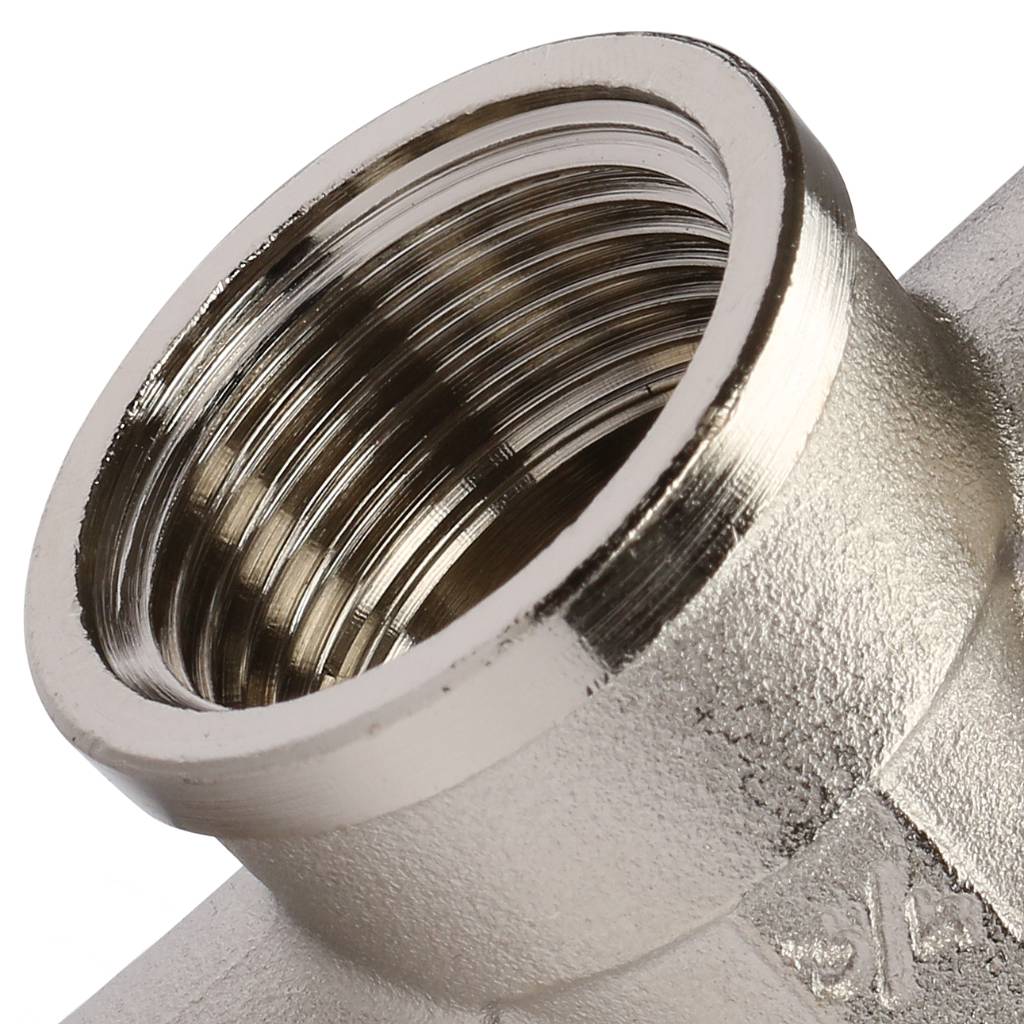 Тройник TIEMME ВВ никелированный 3/4 для стальных труб резьбовой, 1500096