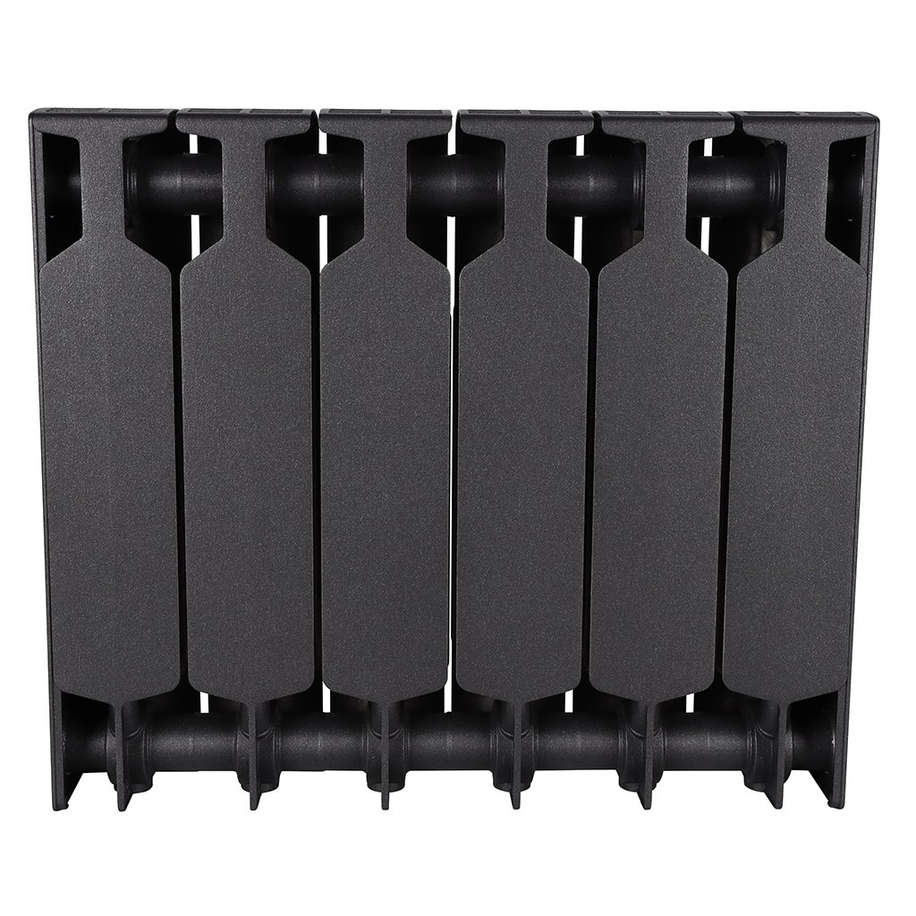 Радиатор биметаллический RIFAR SUPReMO 350 6 секций боковое подключение (цвет: Антрацит), 4RS35-6-AN