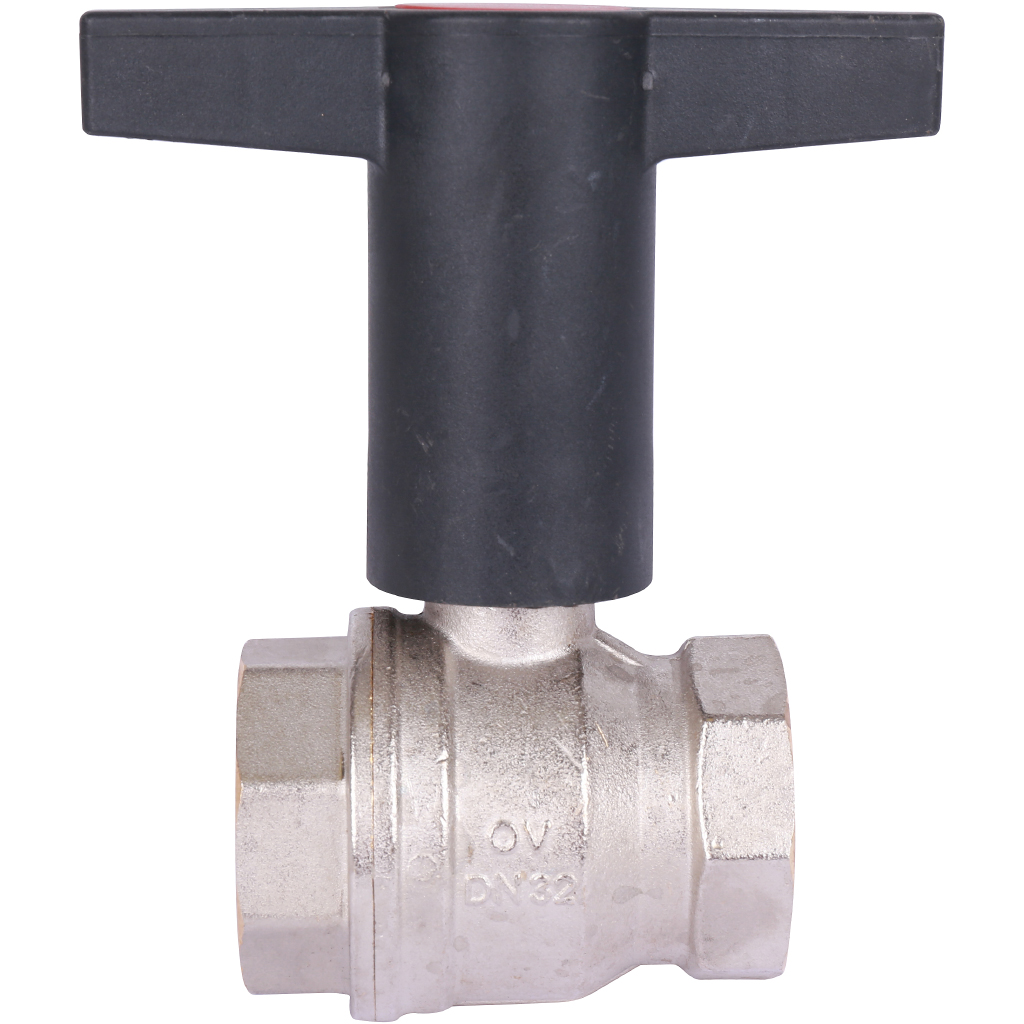 Кран шаровой OVENTROP Optibal с пласмас. маховиком ВР 1 1/4, 1077110