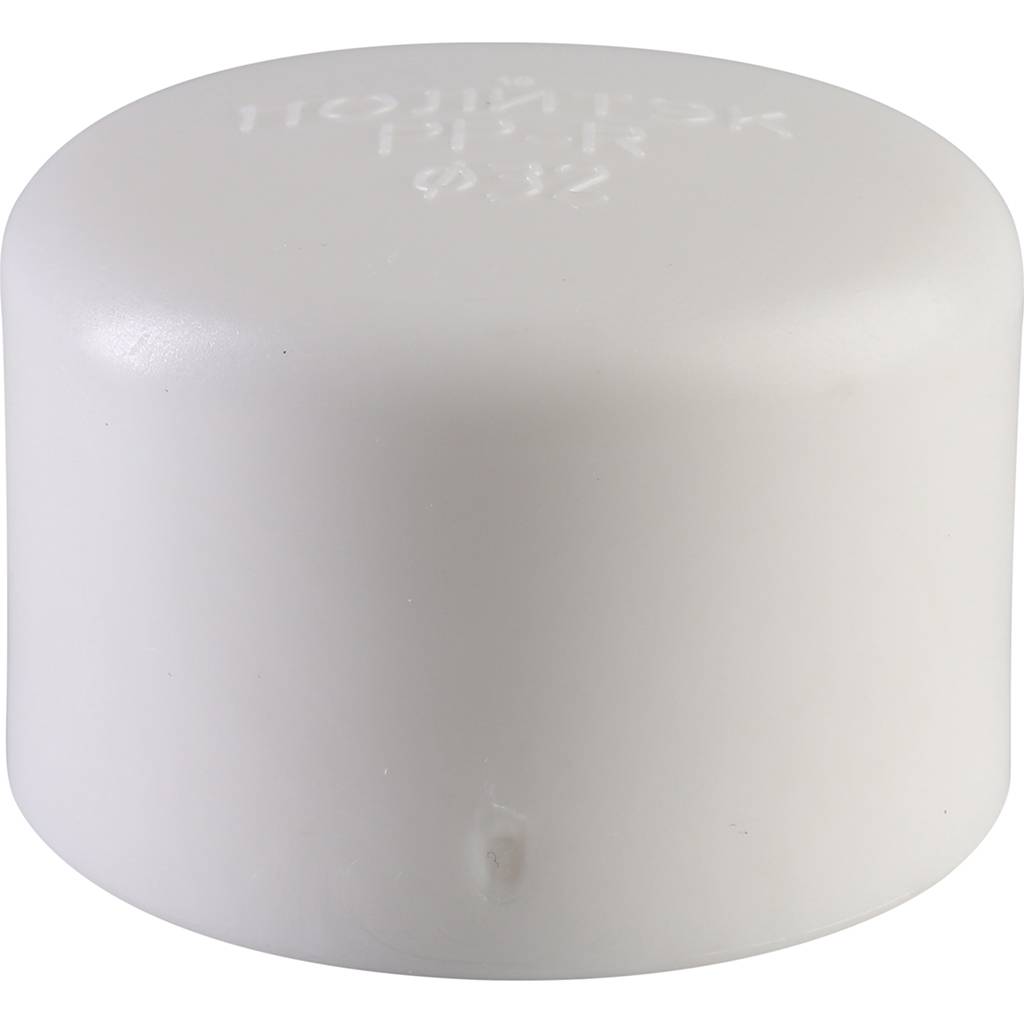 Заглушка Политэк d=32 для полипропиленовых труб под сварку (цвет белый), 9000001032