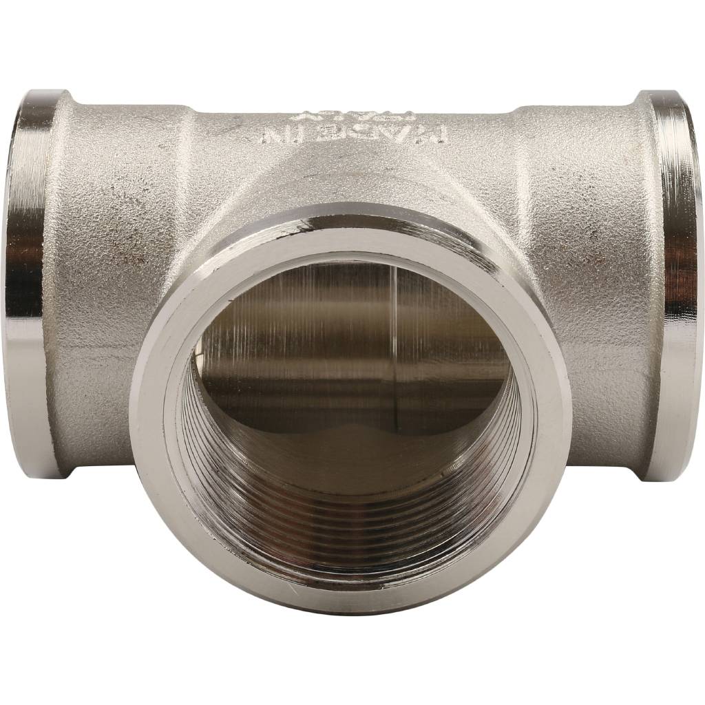 Тройник TIEMME ВВ никелированный 1 1/4 для стальных труб резьбовой, 1500331