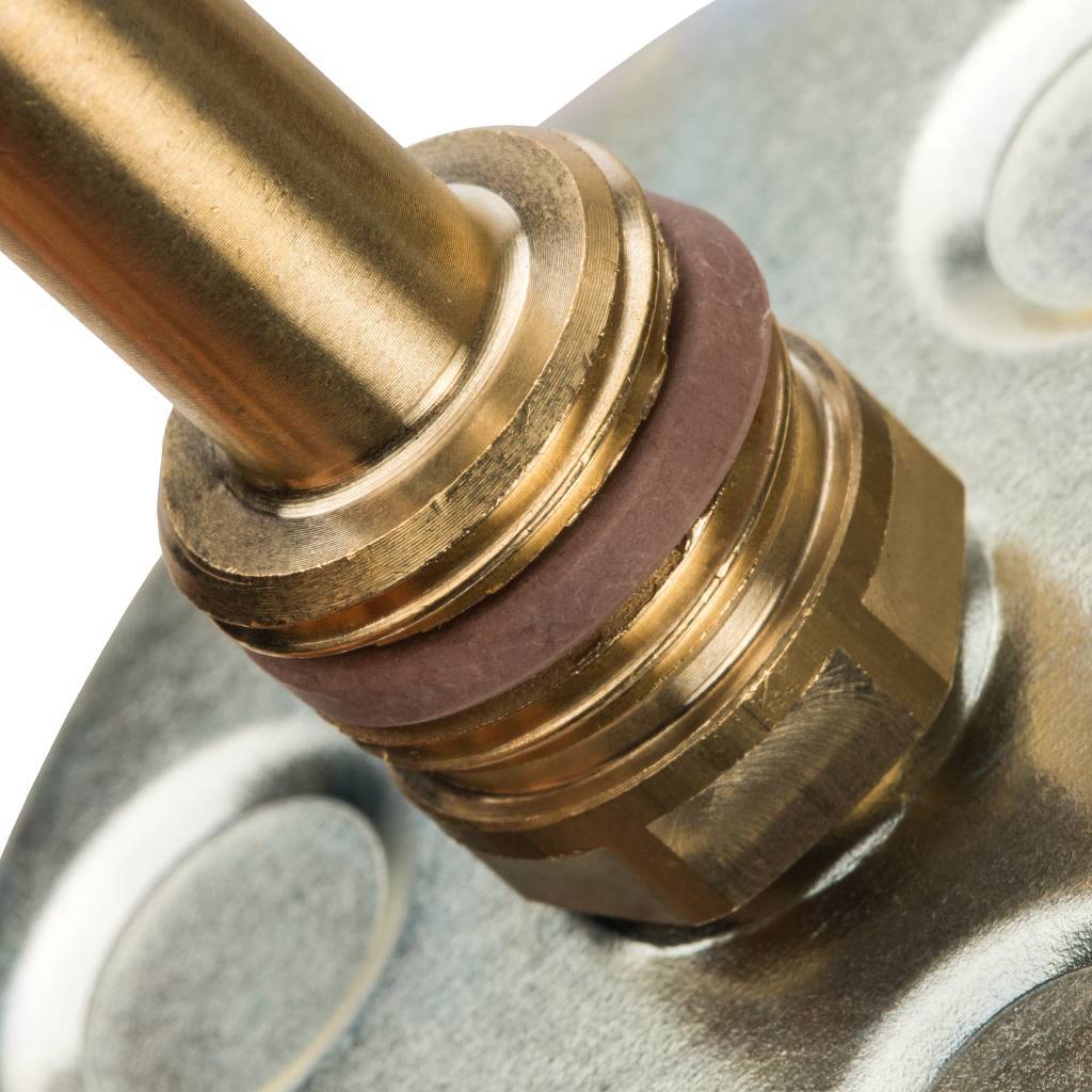 Термометр биметаллический WATTS с погружной гильзой 80 мм штуцер 50 мм