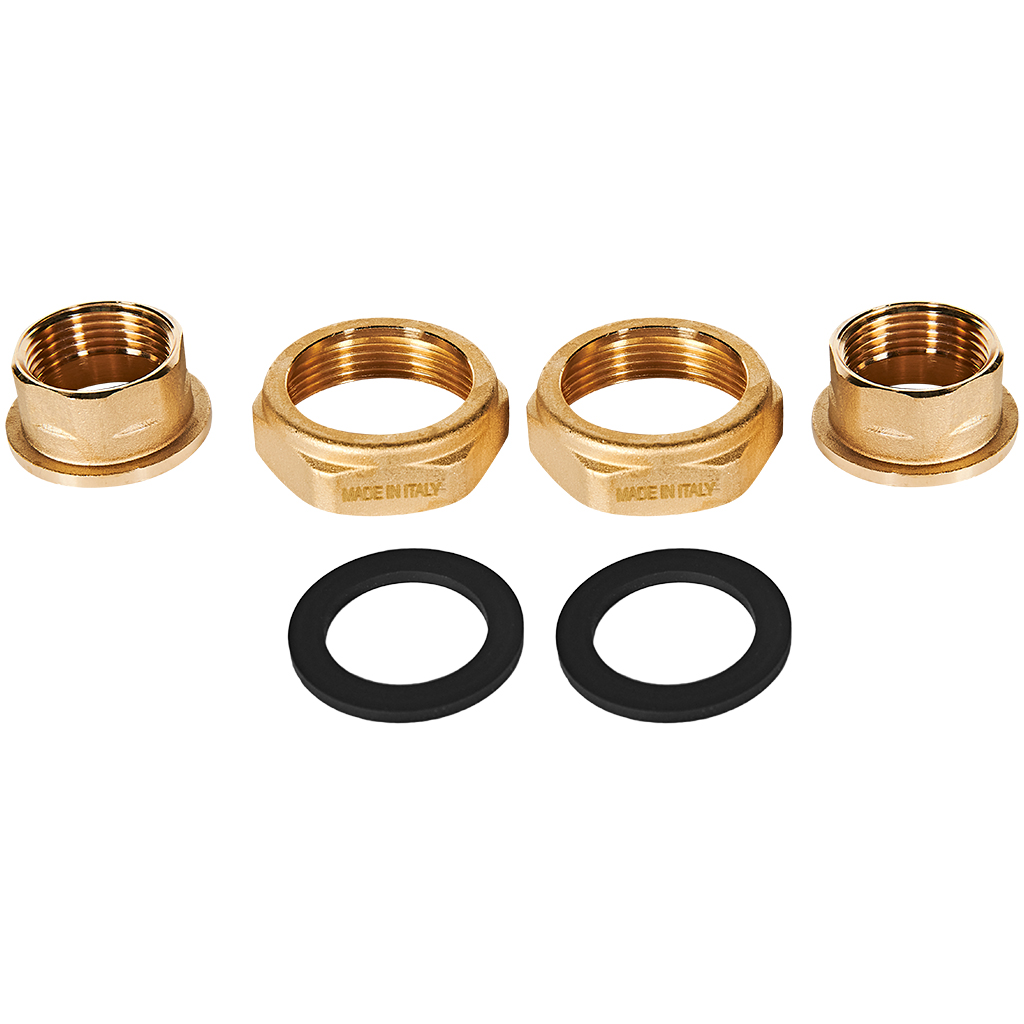 Присоединительный комплект STOUT G1 1/2  x Rp 1  из латуни с прокладками (1 шт.), SPC-1011-000025