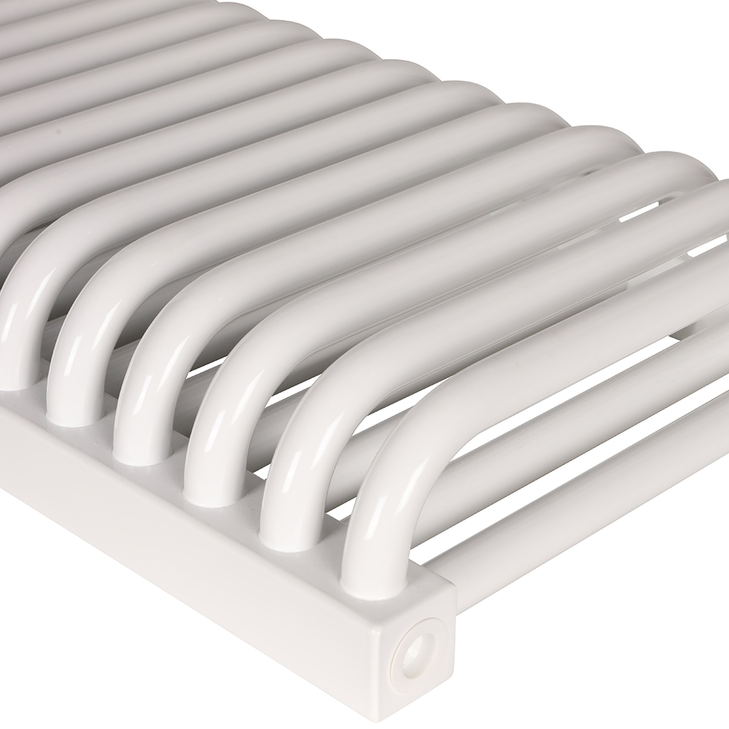 2-х трубчатый стальной радиатор ROMMER RST 2030/18 секций боковое подключение RAL9016, RST-203018-010