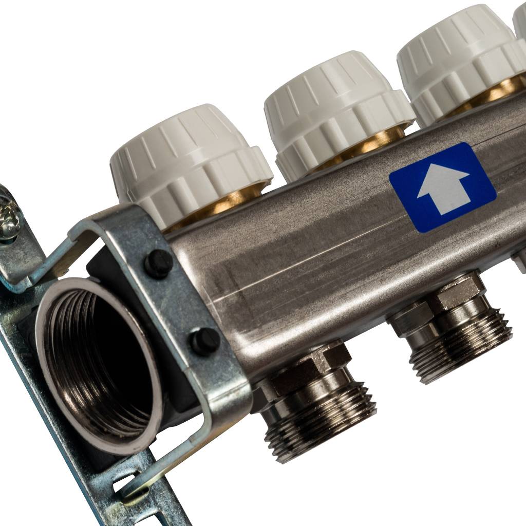 Коллектор из нержавеющей стали с расходомерами STOUT 12 выходов, SMS 0917 000012