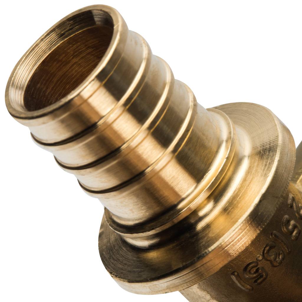 Угольник STOUT настенный с креплением 25xRp 3/4 для труб из сшитого полиэтилена аксиальный, SFA-0009-002534