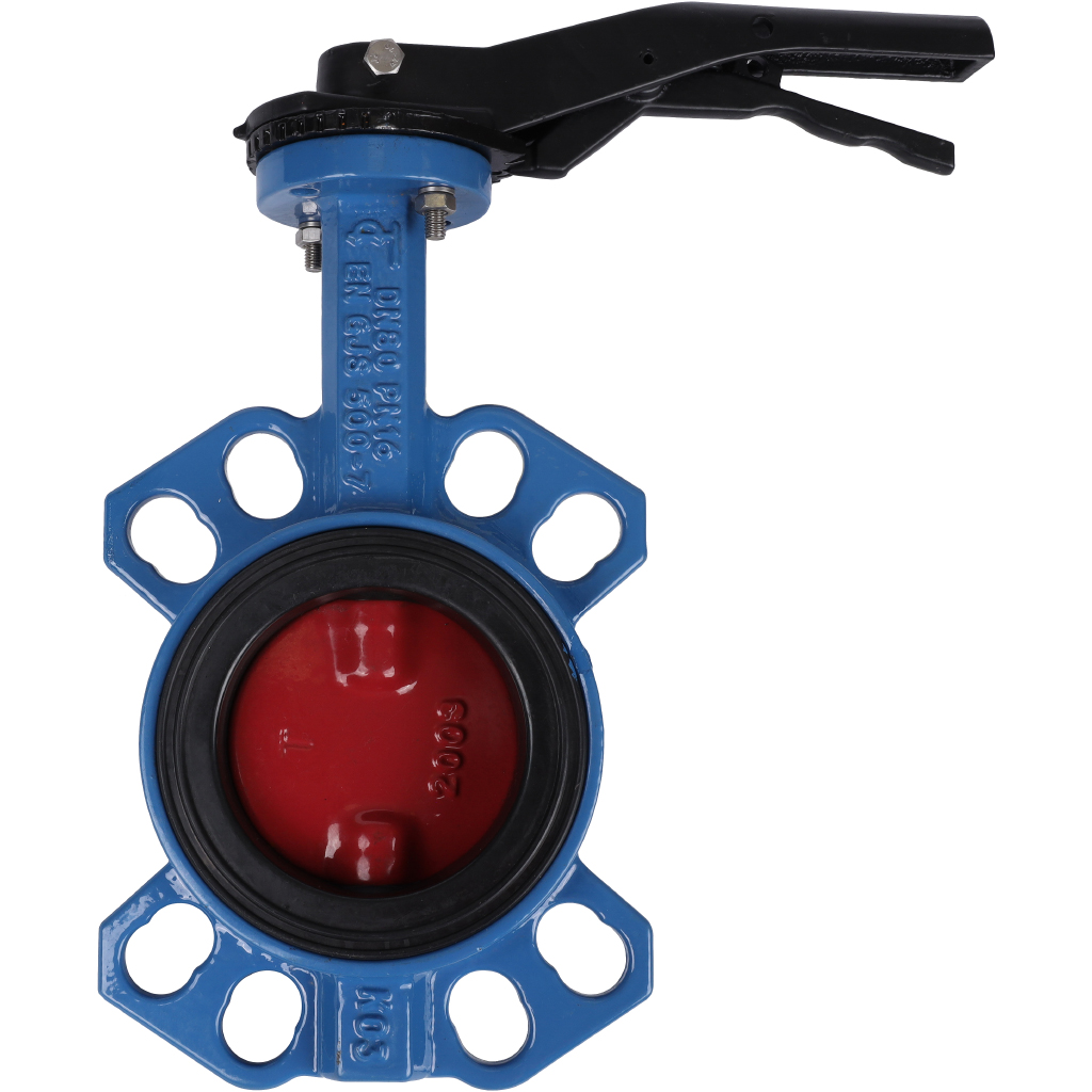 *VPI4448-02EP0080 Tecofi Затвор дисковый поворотный межфланцевый Tecfly с ручкой, корпус и диск ковкий чугун, манжета EPDM, PN16, DN 80