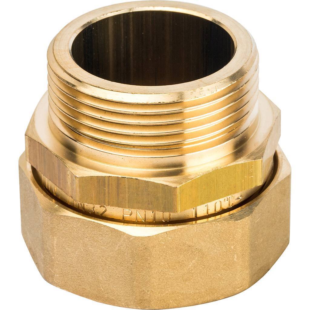 Комплект концевого фитинга Meibes из латуни НР DN 32, M46101FL