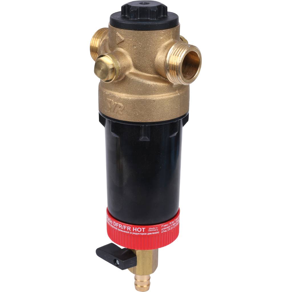 Фильтр с обратной промывкой SYR Ratio FR-H DN 15 для горячей воды, 5315.15.003