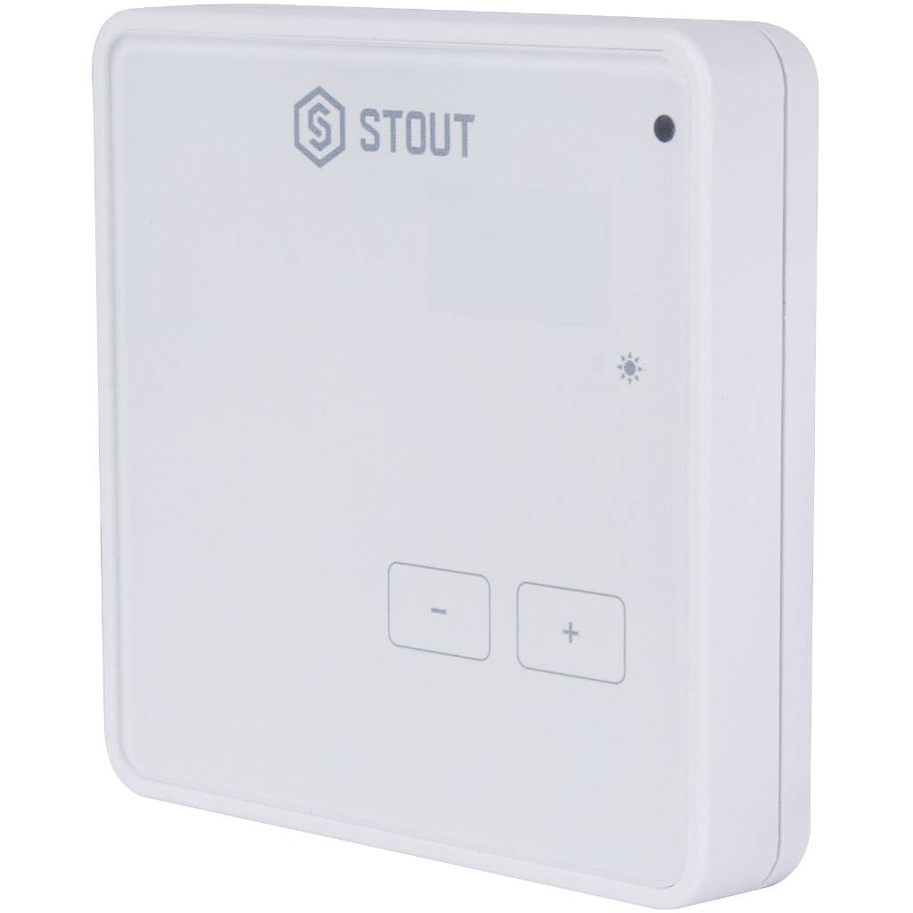 Беспроводной комнатный регулятор STOUT R-8z, белый