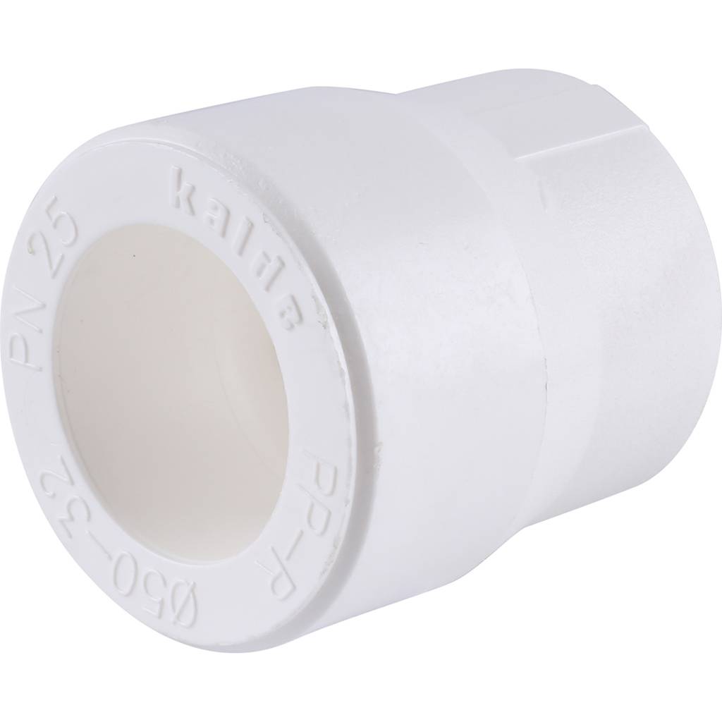Муфта переходная Kalde 50x32 для полипропиленовых труб под сварку (цвет белый), 3212-rdc-503200