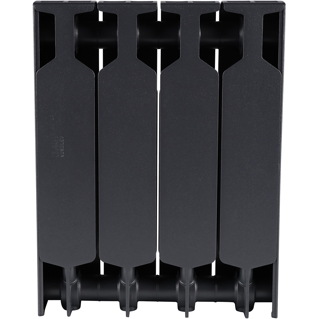 Радиатор биметаллический RIFAR SUPReMO 350 4 секций боковое подключение (Цвет ТИТАН), 4RS35-4-TI