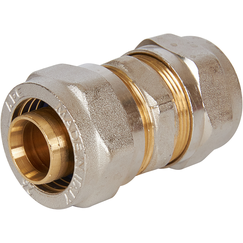 Муфта STOUT соединительная 26х26 для металлопластиковых труб винтовой, SFS-0005-000026