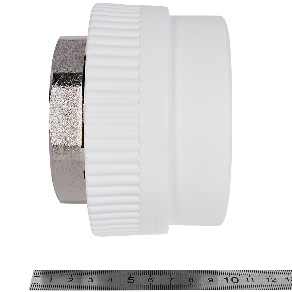 Муфта комбинированная Pro Aqua d= 90-3 PP-R под ключ ВР Белая