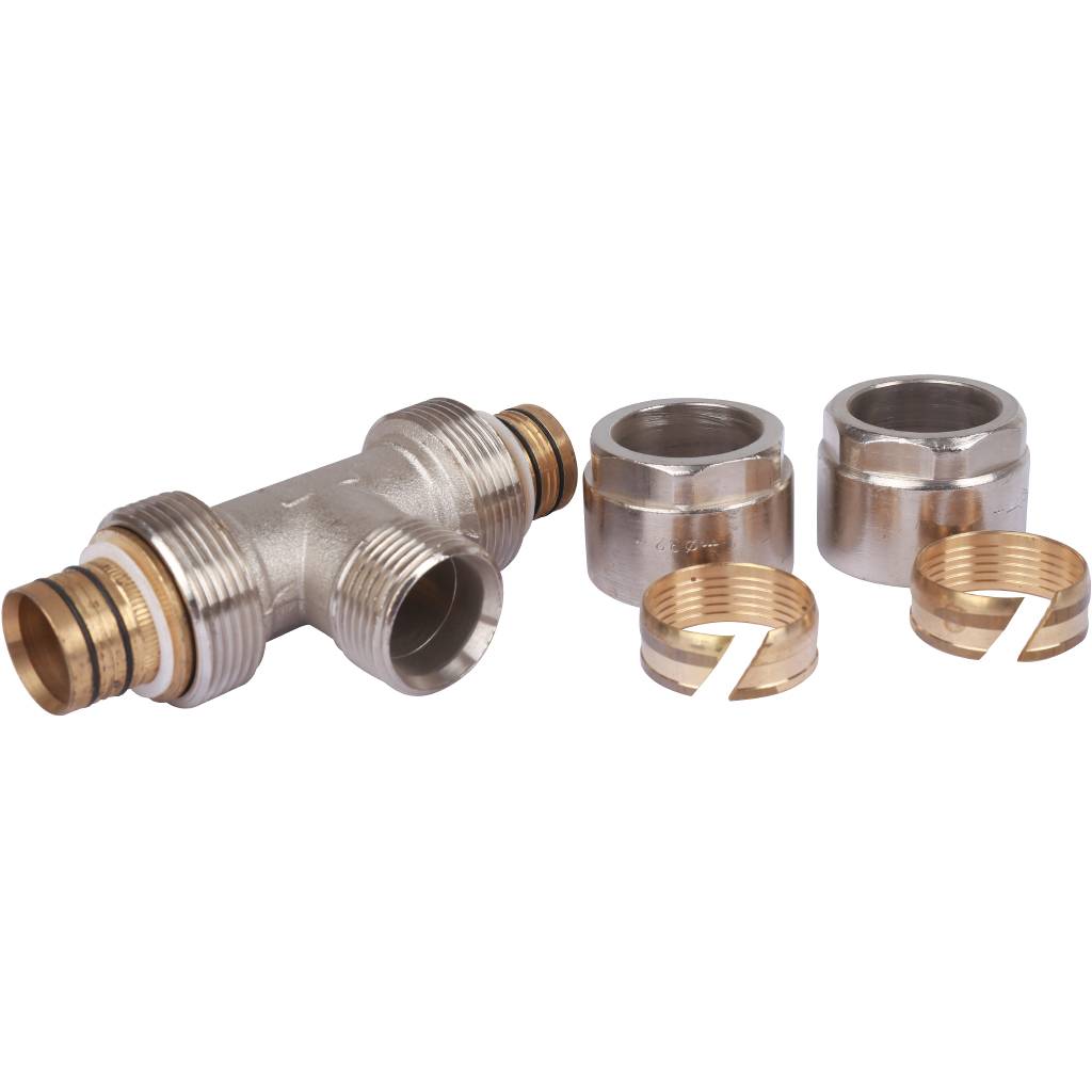 Тройник с нар.резьбой Prandelli Multyrama (32х3,0х1) для металлопластиковых труб винтовой, 103.07.13.2