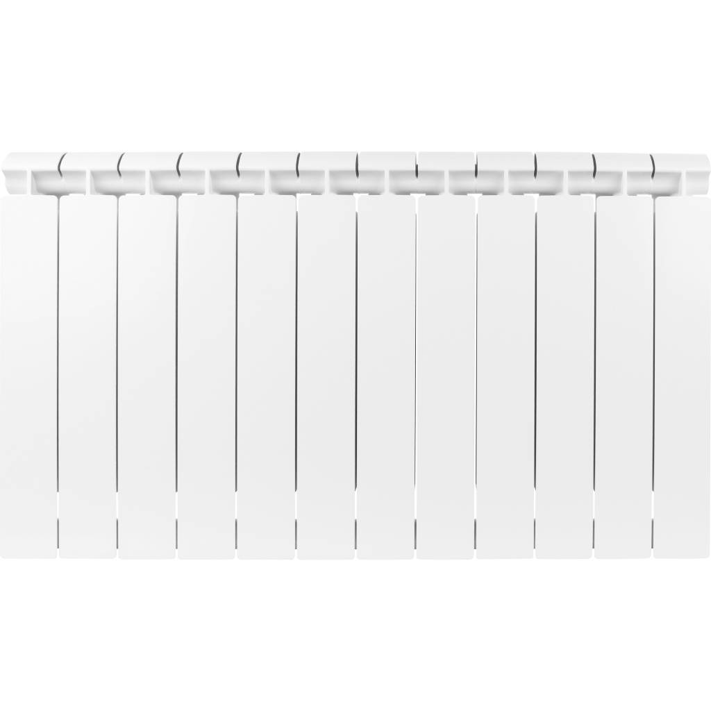 Радиатор биметаллический Global STYLE EXTRA 500 12 секций нижнее правое подключение (белый RAL 9010), STE05001012/DS