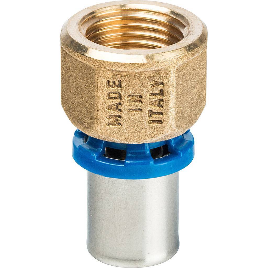 Муфта Prandelli Multyrama с внут.рез. (16х2,0)х1/2 профиль H,TH,U для металлопластиковых труб прессовой, 509.02.51.6