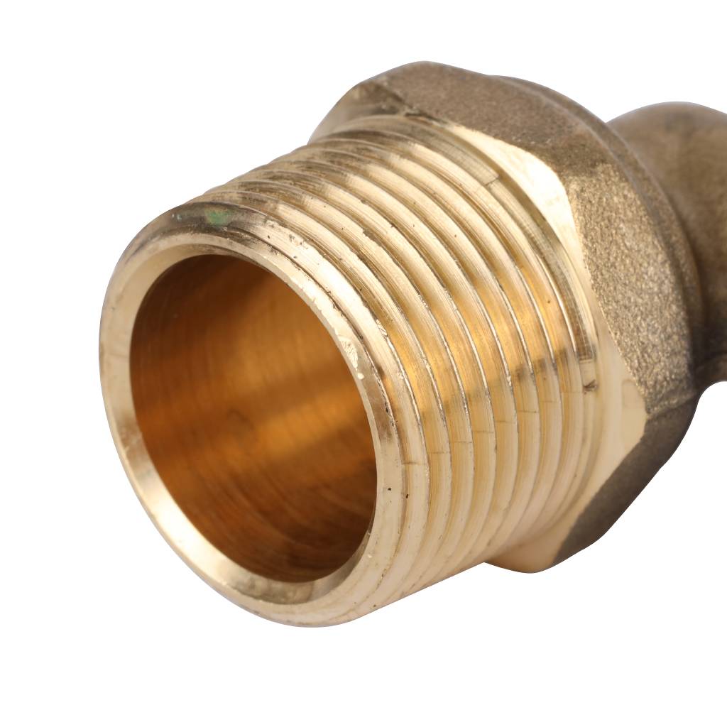 Угольник-переходник APE с наружной резьбой 3/4 х20 для металлопластиковых труб прессовой, ARL3004200