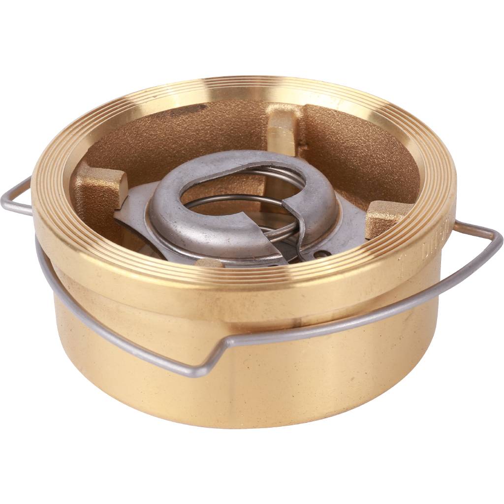 Клапан обратный осевой Tecofi Ду50 Ру16 межфланцевый из латуни, CA7441-0050