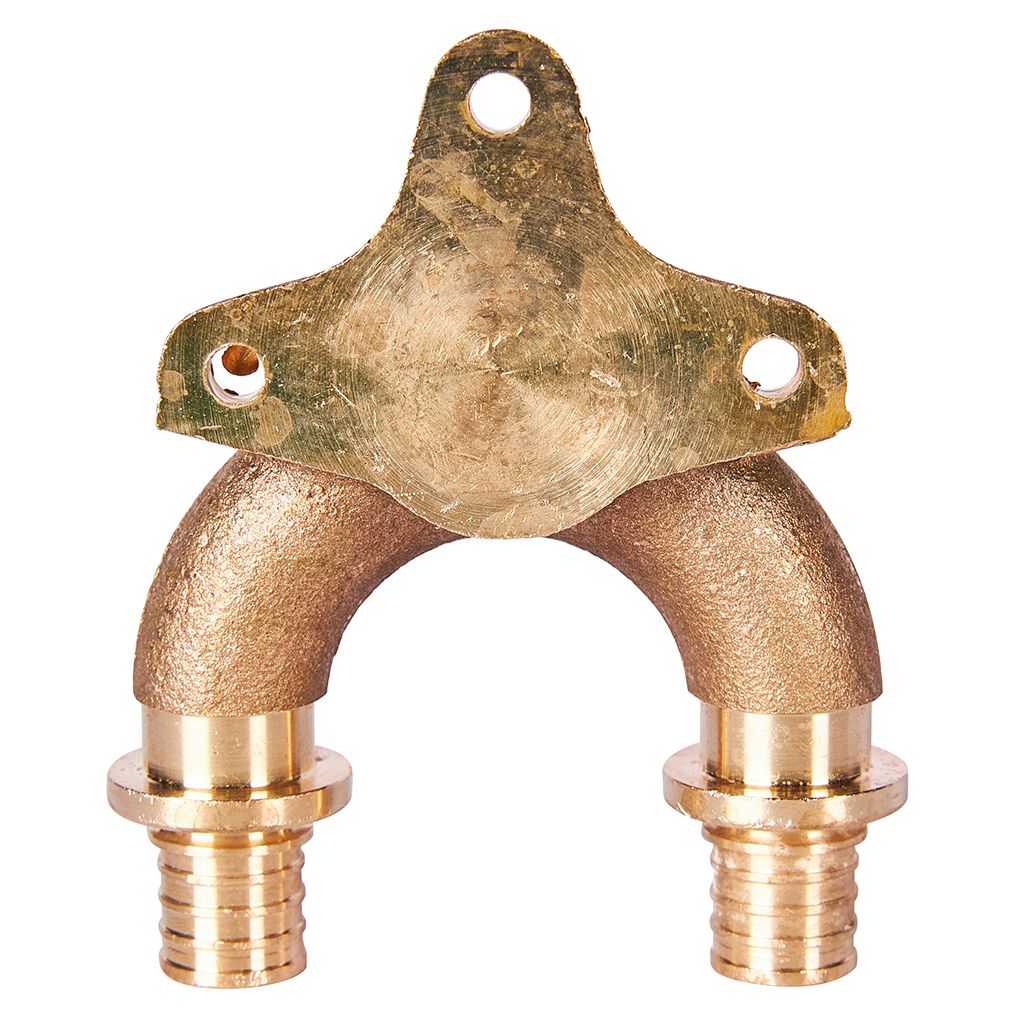 Проточный настенный угольник STOUT 16x1/2  бронзовый для труб из сшитого полиэтилена (340034G041622B), SFA-0040-001612