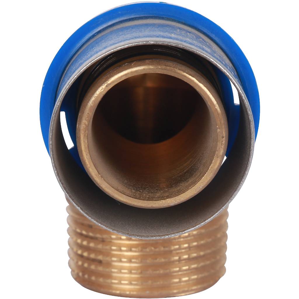 Угольник Prandelli Multyrama 90 с нар.рез.(32х3)х1 профиль H, TH, U для металлопластиковых труб прессовой, 509.05.13.2