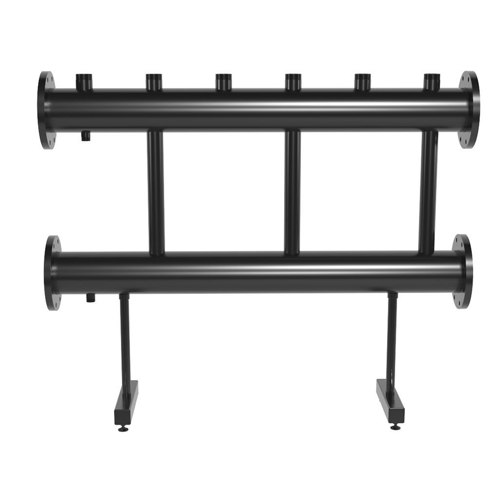 Модульный коллектор GIDRUSS MK-2000-3x50 (до 2 мВт, 2 магистр. подкл. Фл.Ду150, 3 контура G 2 вверх)