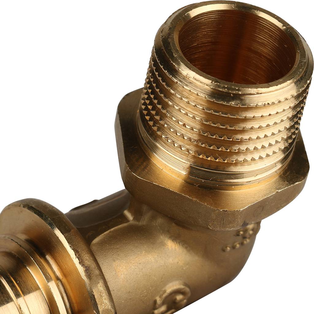 Угольник-переходник STOUT с наружной резьбой 20xR 1/2 для труб из сшитого полиэтилена аксиальный, SFA-0005-002012