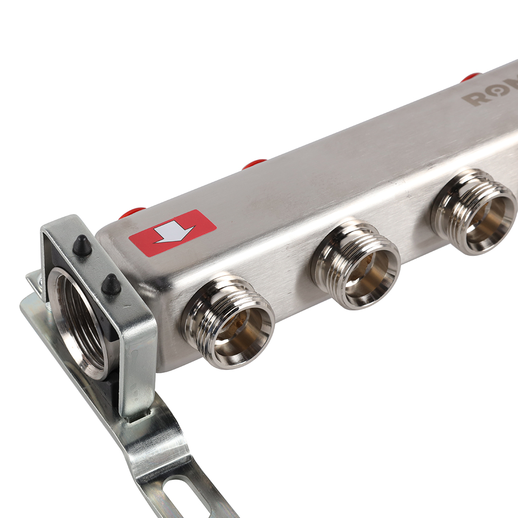 Коллектор из нержавеющей стали без расходомеров ROMMER 7 выходов, RMS-3200-000007